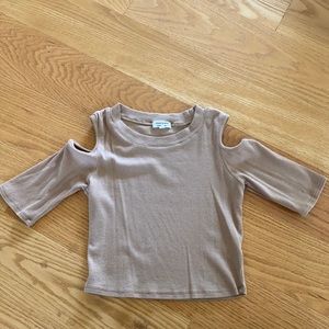 tan crop top